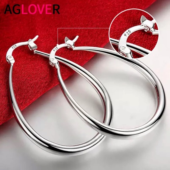 Jewelry - New 925 Silver Hoop Earring for Women